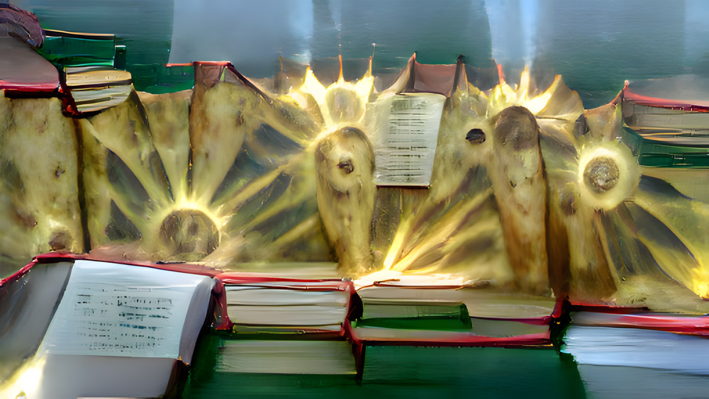 …das strahlen der Sonne im Partenon der Bücher