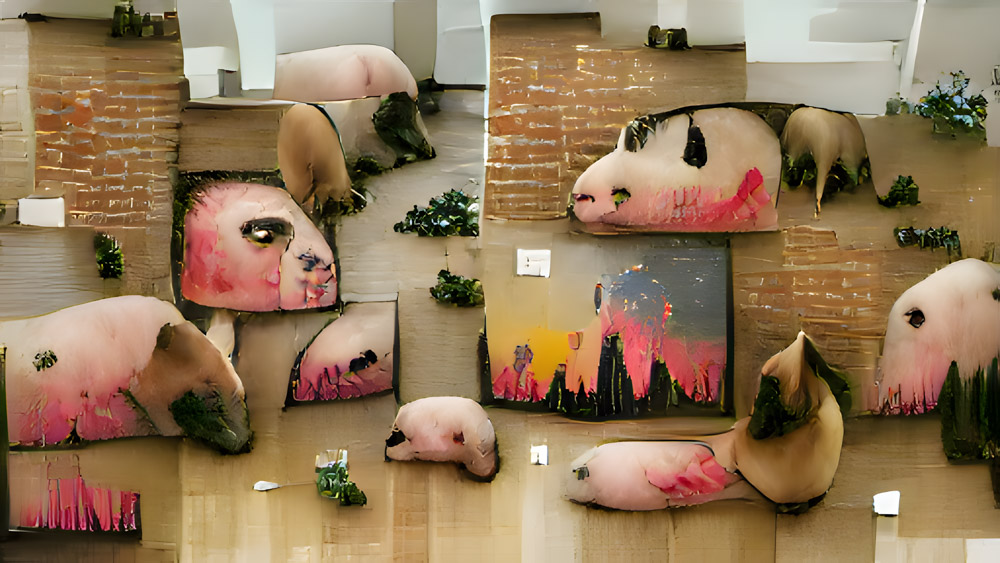 …Schweine als Kunst