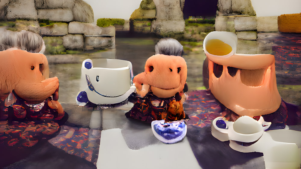 …eine Tasse Tee mit einem alten Freund zu teilen