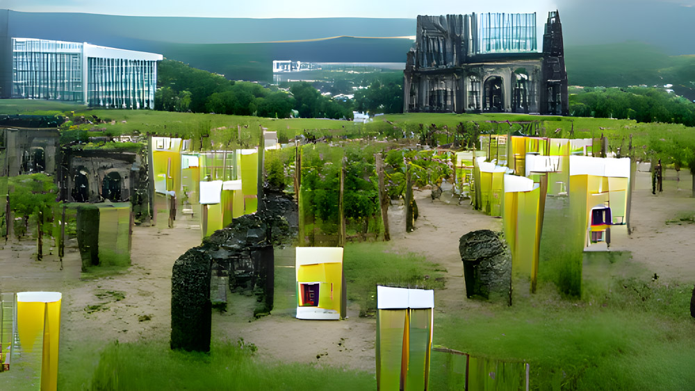 …ein Weinberg, an dem 100 Tage die gelesene Kunst die Welt zur Degustation nach Kassel lädt