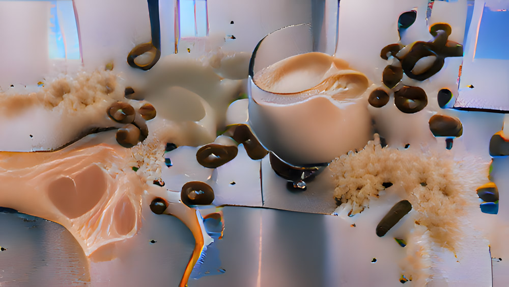 …Kaffee und Hafermilch