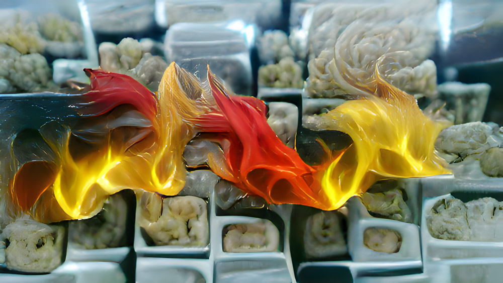 …Feuer und Flamme