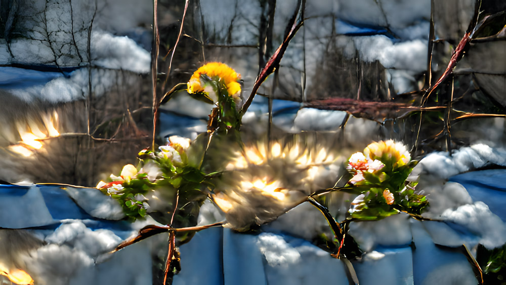 …Frühlingssonne nach grauen Winterwolken