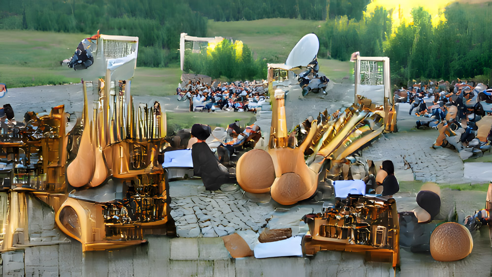 …ein Open Air Konzert mit tausend faszinierenden Instrumenten im Sommer