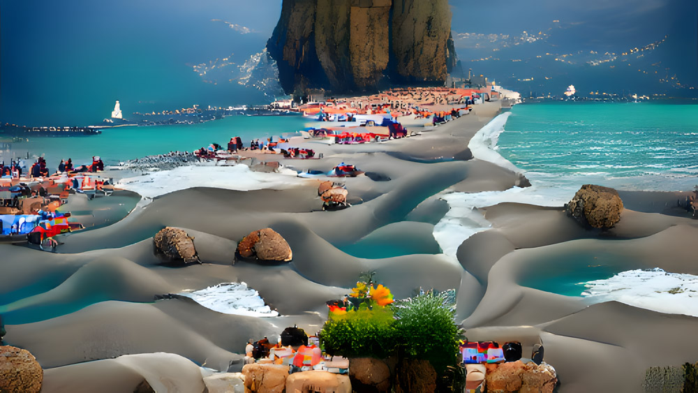 …ein Strand in Italien, voll und schön